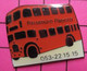 SP11 Pin's Pins / Beau & Rare / THEME : TRANSPORTS / BUS ANGLAIS ROUGE ALLEMAND ! REISEBURO ... - Transportation