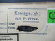 DDR 1967 Dienst ZU / Mit Zustellungsurkunde Nr.2 ZKD Kreisgericht Pirna ZKD Geschwärzt An Deutsche Reichsbahn Dresden - Otros & Sin Clasificación