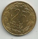 Central African States 25 Francs CFA 1978. KM#10 - Ciad