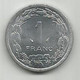 Central African States 1 Franc CFA 1978. KM#8 - Tsjaad