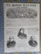 LE MONDE ILLUSTRE 21/11/1868 PASSY VILLA ROSSINI COMPIEGNE PALAIS CHASSE VELOCIPEDE CONCOURS BORDEAUX ALGERIE ORAN CHEMI - 1850 - 1899