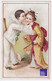 Pierrot Fille Chine Chromo Coëz Roubaix C.1890 Moka Leroux Orchies Enfant Robe Mode Victorien Théâtre Japon Asie A50-41 - Té & Café