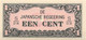 Billet, Netherlands Indies, 1 Cent, 1942 Japanische Besetzung - Niederländisch-Indien