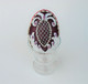 Hand Decorated Purple Goose Egg Trinket Box - Eggs