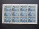 Jugoslawien 1951 Freimarken Flugzeuge über Landschaften Nr. 652 Im 12 Bogen!! Gestempelt. KW 132€ / Kompletter Bogen - Used Stamps