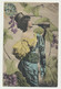 Carte Fantaisie - Bacchante - Femme Buvant à La Bouteille - Women