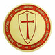 USA 1 Oz Knights Templar Crusader Cross Gold Plated Commemorative Coin - UNCIRCULATED - Sonstige – Amerika