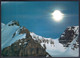Canada Jasper National Park, The Moon Rises Over The Glacier Covered Peaksof The Columbia Ice Fields - Jasper