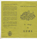 Dépliant Touristique ,le Village De LURS , Alpes De Haute-Provence , 4 Pages , Plan , Frais Fr 1.65 E - Toeristische Brochures