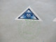 BuM 1942 Zustellungsmarke Dreieckmarke Nr. 52 Und Portomarke Nr. 15 Mit Grünem SST Brünn 1 Tag Der Deutschen Polizei - Cartas & Documentos