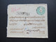 Indien / Nepal Ganzsachen Umschlag 1909 Stempel Ra 1 Nanpara Und Ank. Stempel Nepal Einschreiben / Registered - Népal