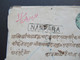 Indien / Nepal Ganzsachen Umschlag 1909 Stempel Ra 1 Nanpara Und Ank. Stempel Nepal Einschreiben / Registered - Nepal