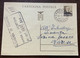 CARTOLINA POSTALE MAZZINI 30 C. Senza Aggiunta Da CADEGLIANO * VARESE * 21/9/44 PER VARESE - Stamped Stationery