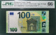 Delcampe - 100 EURO SPAIN 2019 DRAGHI V001A5 VA0000 PMG 66 RARE VERY LOW SERIAL NUMBER SC FDS UNCIRCULATED PERFECT - 100 Euro