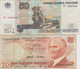 Lot Of 5 Different Europe Banknotes, Belarus, Germany, Greece, Russia And Turkey - Lots & Kiloware - Banknotes