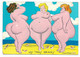 CP " LES TROIS GRACES ", 3 FEMMES NUES SUR LA PLAGE, ILLUSTRATION DE FERNAND BOURGEOIS - Bourgeois