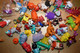 Delcampe - Lot +170 Figurines Diverses+ Accessoires Kinder, Patate, Animaux, Indiens, Cow-boys , Dysney Et Autres + DVD Snoopy. - Komplettsets