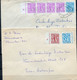 5 Enveloppen + 1 Fragment Met Zegels En Bladboord Met Nummer - 1977-1985 Chiffre Sur Lion