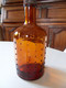 Petit Flacon Original  En Verre Orangé  Avec Picots En Relief & Bouchon Métal à Vis :Sté Française Du Lysol Parfait état - Karaf