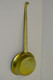 Delcampe - ANCIENNE LOUCHE LAITON Poignée Gravée De FLEURS COLLECTION DECO CUISINE DINANDERIE VITRINE - Koper