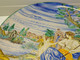 Delcampe - *GRAND PLAT FAIENCE MAJOLIQUE ITALIE XIX/XX Déco Scène Mythologique Déesse Céres E - Zonder Classificatie