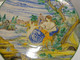 Delcampe - *GRAND PLAT FAIENCE MAJOLIQUE ITALIE XIX/XX Déco Scène Mythologique Déesse Céres E - Zonder Classificatie