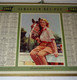 1962 CALENDRIER ALMANACH DES PTT, FEMME ET CHEVAL, QUELQUES INSTANTS DE REPOS, OBERTHUR, ARDENNES 08 - Grand Format : 1961-70