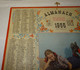 1956 ANNEE BISSEXTILE CALENDRIER ALMANACH DES PTT, FILLETTE ET TORTUE, OLLER, ARDENNES 08 - Grand Format : 1941-60