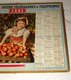 1951 CALENDRIER ALMANACH DES PTT, LES BELLES POMMES, OBERTHUR, ARDENNES 08 - Tamaño Grande : 1941-60