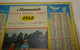 1958 CALENDRIER ALMANACH DES PTT, ENFANTS ET PIGEONS DE PARIS, OLLER, MARNE 51 - Formato Grande : 1941-60
