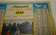 1958 CALENDRIER ALMANACH DES PTT, ENFANTS ET PIGEONS DE PARIS, OLLER, MARNE 51 - Grossformat : 1941-60