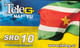 SURINAM  -  Prepaid  - Tele.G.  -  Flag  -  SRD 10 - Surinam