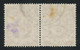 Germany Bund 1951 Posthorn 40pf Lilac Pair Used, Small Tone Spot On The Back, MiNr. 133, Cat. Value €250 - Used Stamps