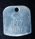 Jeton De Taxe Sur Les Chiens "Année 1977 - Liège (Luik) - Belgique / Belgie" Médaille De Chien - Dog License Tax Tag - Noodgeld