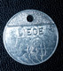 Jeton De Taxe Sur Les Chiens "Année 1980 - Liège (Luik) - Belgique / Belgie" Médaille De Chien - Dog License Tax Tag - Monedas / De Necesidad