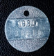 Jeton De Taxe Sur Les Chiens "Année 1980 - Liège (Luik) - Belgique / Belgie" Médaille De Chien - Dog License Tax Tag - Noodgeld