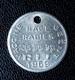 Jeton De Taxe Sur Les Chiens "Vacciné Contre La Rage / Rabies - 1969" Médaille De Chien - Dog License Tax Tag - Noodgeld