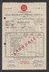 Egypt - 1954 - Vintage Invoice - ( Coca Cola - Delivery Invoice ) - Other & Unclassified