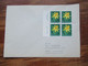 Schweiz FDC 1.12.1964 Pro Juventute Blumen Nr. 804 / 807 Jeweils Als 4er Block Mit Bogenrand Mit Blumennamen - Cartas & Documentos