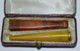 FUME CIGARETTE Et FUME Petit Cigare Anciens Bague Or Tête D'aigle Dans écrin Collection Objets Du Fumeur Vitrine - Cigarette Holders