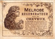 Delcampe - 5 Cards MELROSE Régénérateur Favori Des Cheveux   Rue Etienne Marcel Paris Litho Chromos Parfum Haar - Hair Perfume - Anciennes (jusque 1960)