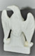 Delcampe - ANCIEN ENCRIER PORCELAINE BLANCHE AIGLE IMPERIAL NAPOLEON INKWELL COLLECTION VITRINE DECO BUREAU - Encriers