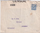 GB / PERFIN - 1916 - ENVELOPPE CENSUREE Avec PERFORE De LONDON => CORGEMONT (SUISSE) - Perfins
