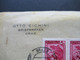 9.1.1946 Landschaften Nr. 738 (3) Und 739 (3) Randstücke Aptierter Stempel Graz 2 Umschlag Otto Cichini Briefmarken - Briefe U. Dokumente