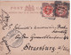 1897 - GB - CARTE ENTIER De LONDON => STRASBOURG (ALSACE ALLEMANDE) - Storia Postale