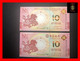 MACAU  10 Patacas 2014  BNU & BoC  "Chinese Zodiac"  Year Of  Horse  P. 87 & 117  Commemorative  Same Last 4 Digit  UNC - Macao