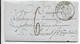 MARMANDE (45) CAD Type 13, Taxe 6 Manuscrite...1848 Pour Clermont-Ferrand - 1801-1848: Precursors XIX