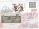 A8286 - BIBESCU PARK VIEW TO BRIDGE CRAIOVA , ROMANIA USED COVER STATIONERY,TARGU JIU 2001 SENT TO TURDA - Ponti