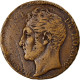 Monnaie, Monaco, Honore V, 5 Centimes, Cinq, 1837, Monaco, Grosse Tête, TTB - 1819-1922 Honoré V, Charles III, Albert I