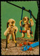 Delcampe - 7 Cp Dentelées - Anthropomorphisme - Singe En Peluche Humanisé - Balançoire Manucure Bain Jeux Coiffeur Monkey - 5 - 99 Cartes